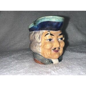 Vtg. Miniature Toby 2" Mug Colonial Man Made in Occupied Japan Toby Head Pirate